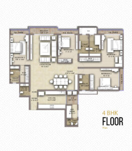 4BHK Floor Plan