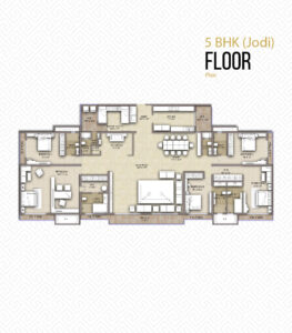 5BHK Floor Plan